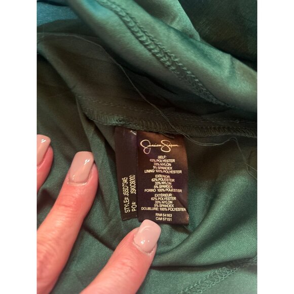 WICKED Hunter Green Shimmer Dress Size 12 Bow Detail Witchy Ballet Core Whimsy - Picture 7 of 15